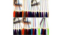 50 pieces free shipping include of beads crystal necklace tassels caps long strand